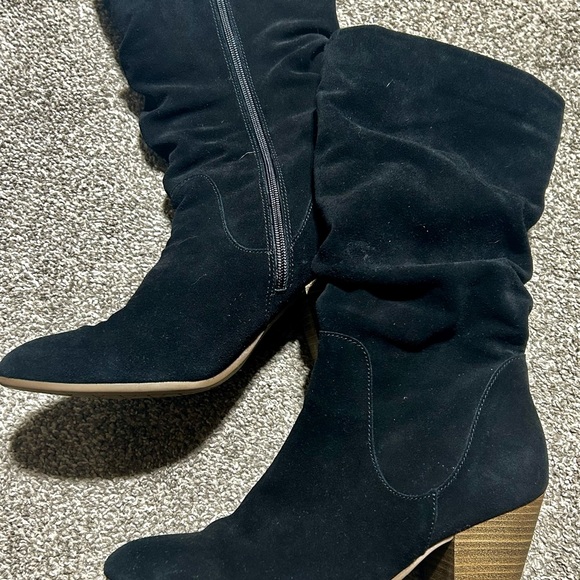 Sonoma Black Suede Vitalize Ortholite Stack Heel Slouch - Picture 7 of 7